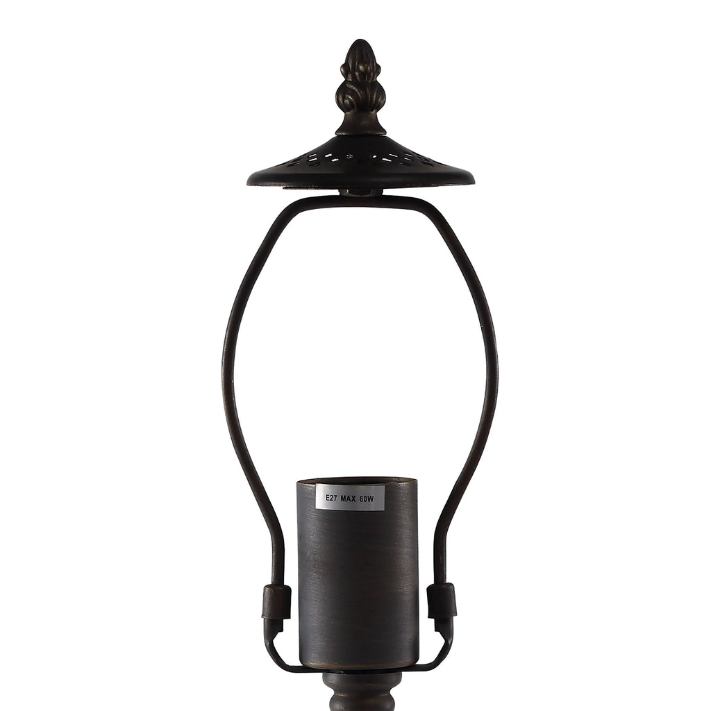 NL72839 Major 48cm Octagonal Table Lamp 1 Light Aged Antique Brass