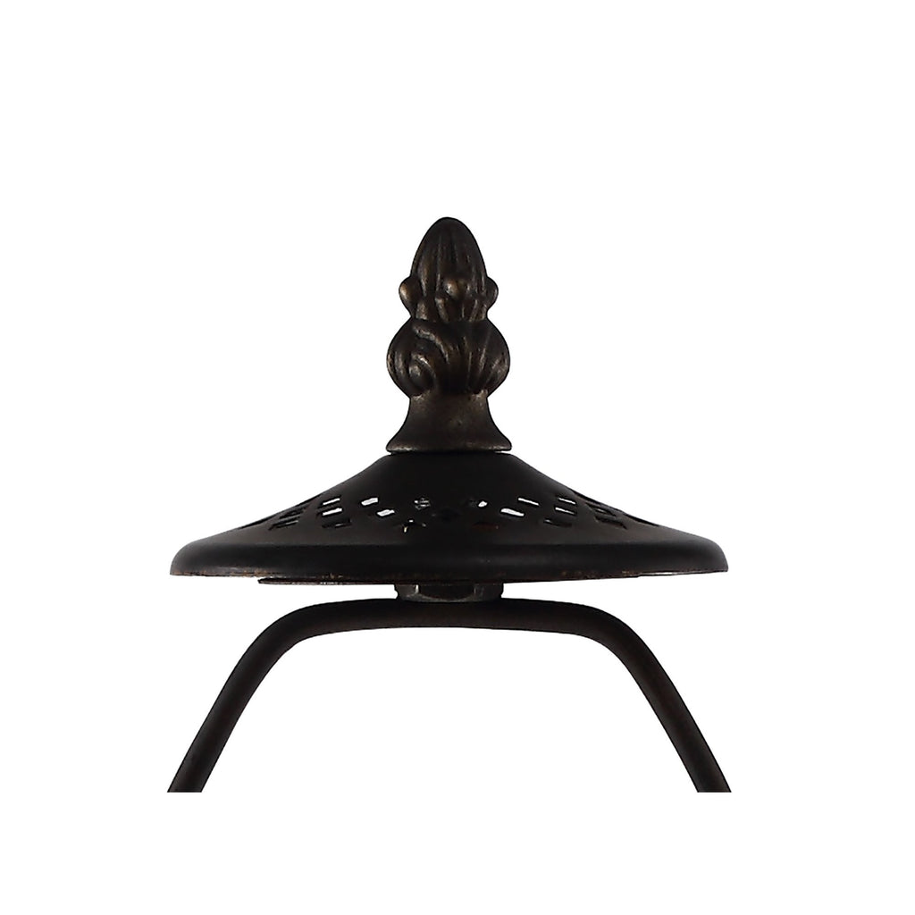 NL72839 Major 48cm Octagonal Table Lamp 1 Light Aged Antique Brass