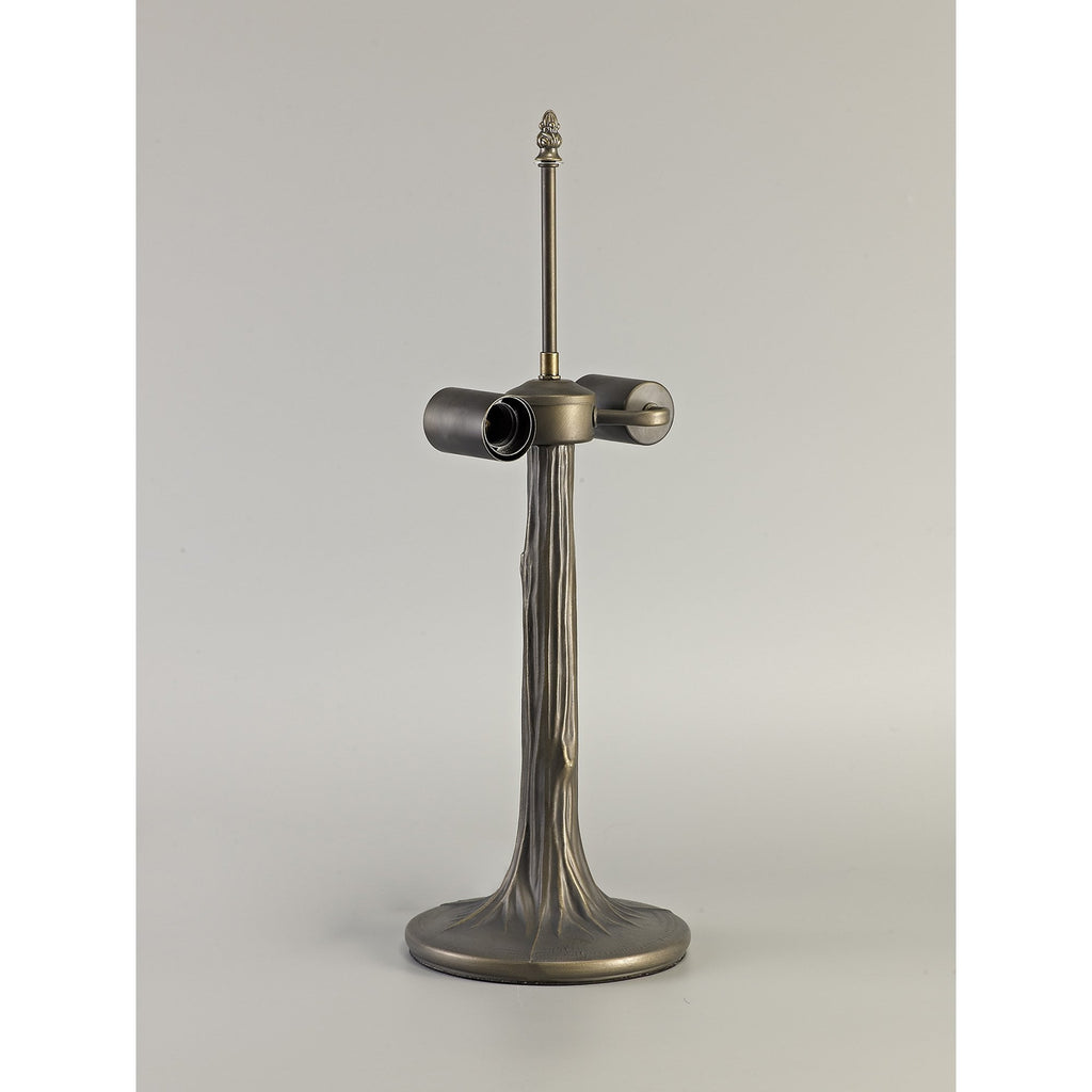 NL72849 Major 56cm Tree Like Table Lamp 2 Light Aged Antique Brass