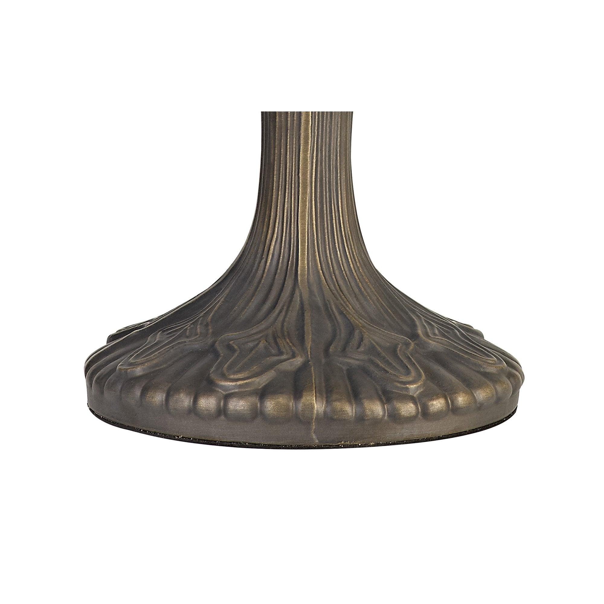NL72859 Major 56cm Curved Table Lamp 2 Light Aged Antique Brass