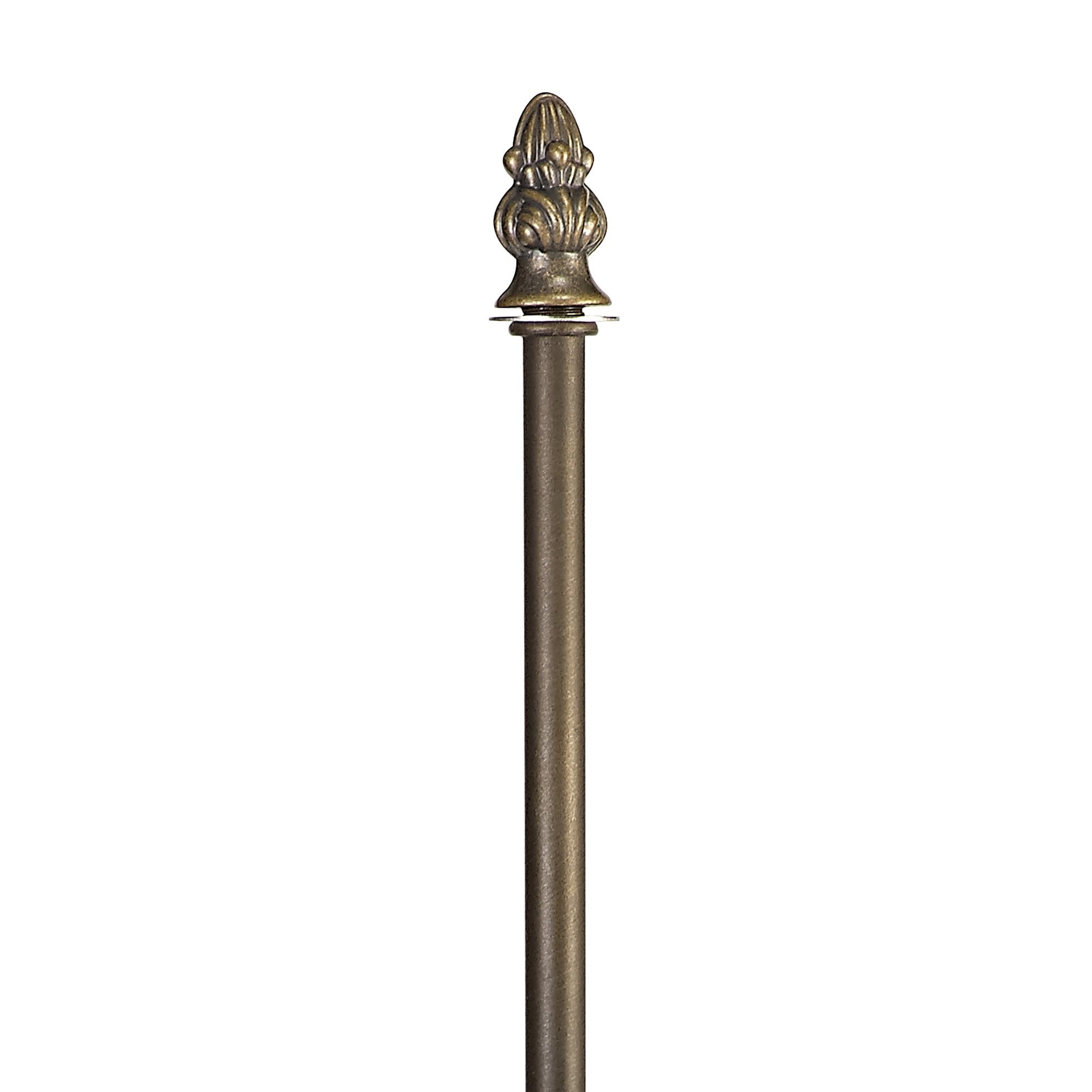 NL72859 Major 56cm Curved Table Lamp 2 Light Aged Antique Brass