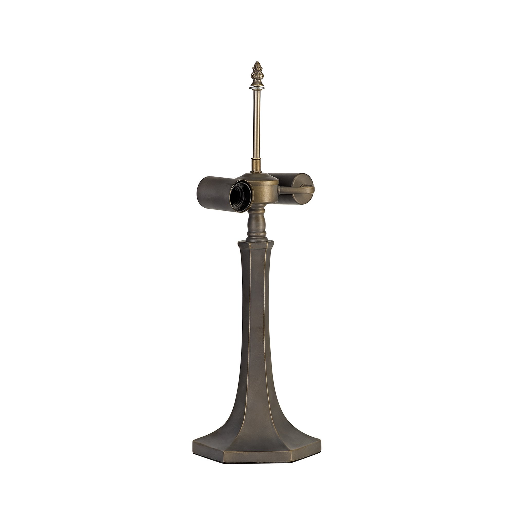 NL72869 Major 52.5cm Octagonal Table Lamp 2 Light Aged Antique Brass