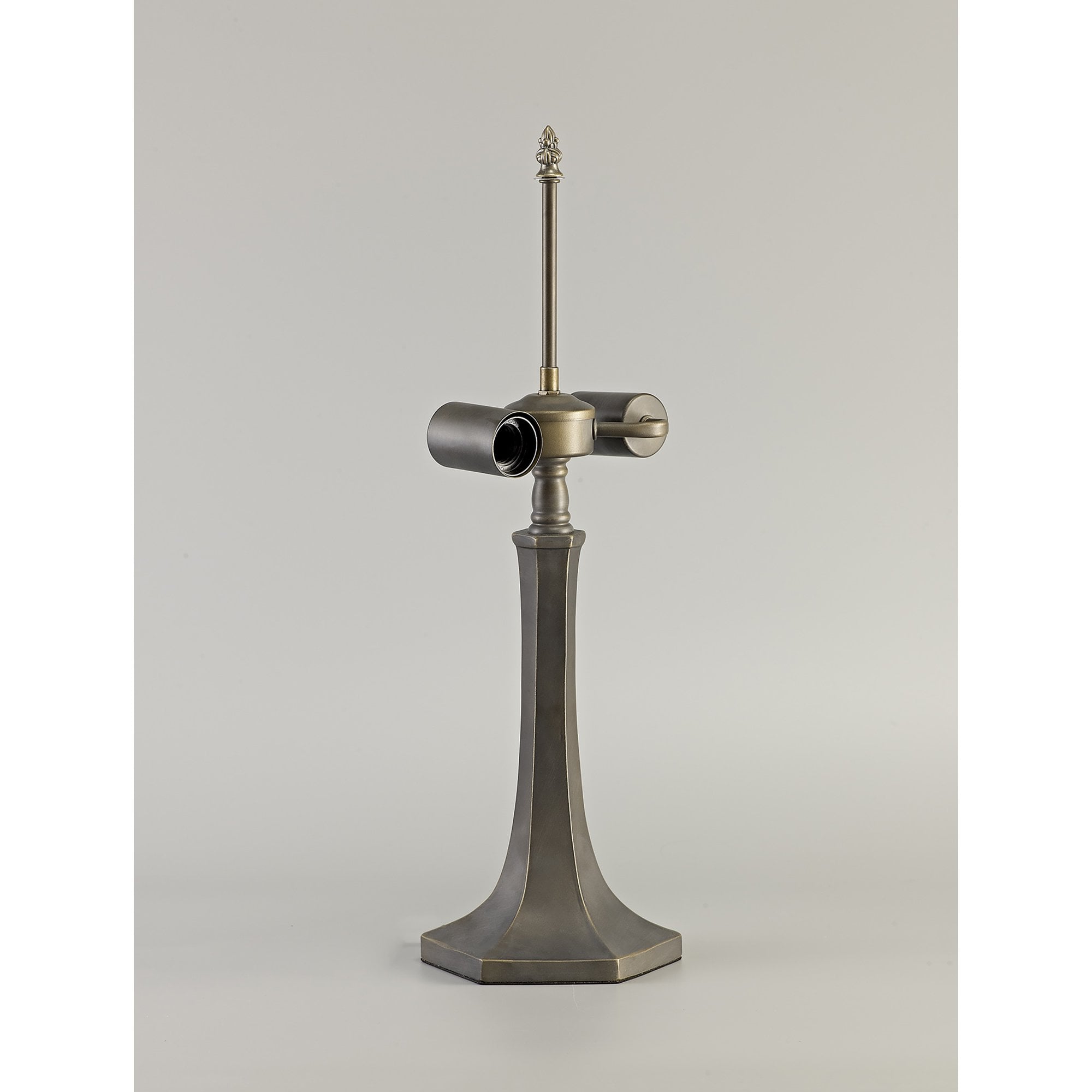NL72869 Major 52.5cm Octagonal Table Lamp 2 Light Aged Antique Brass