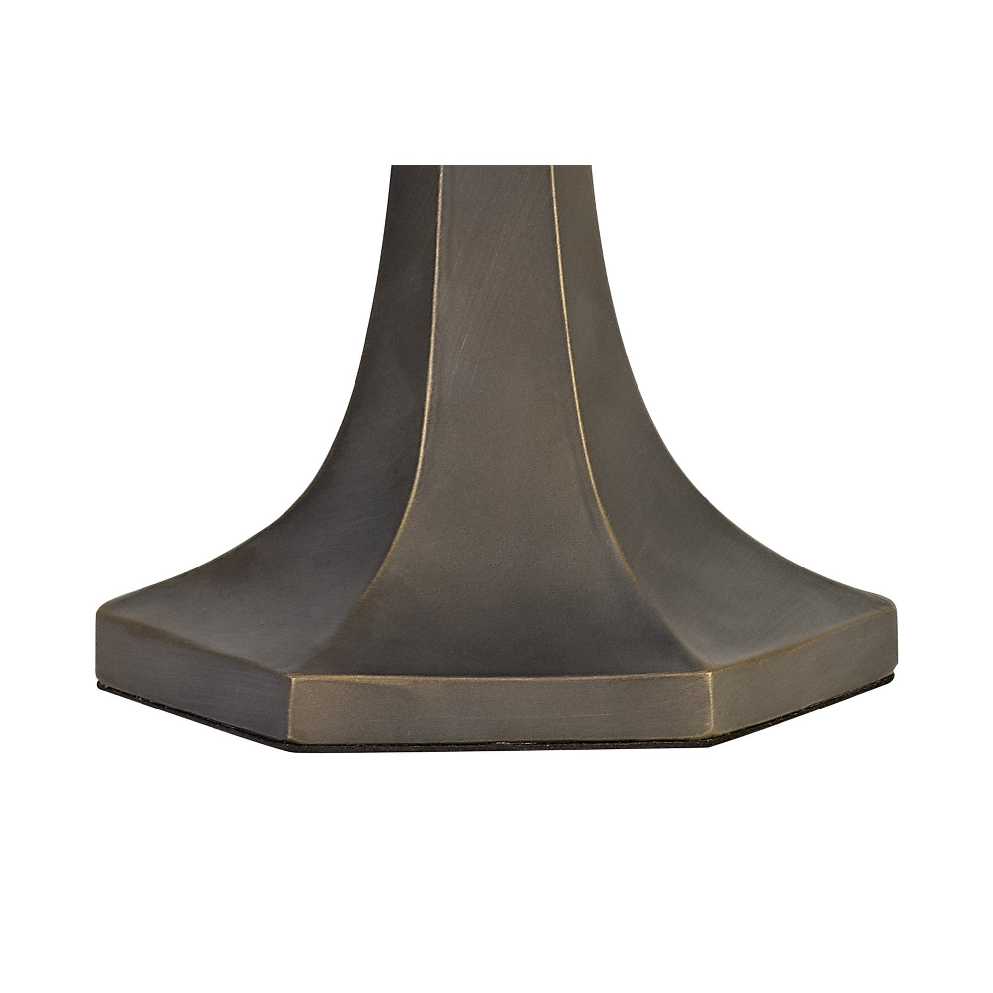 NL72869 Major 52.5cm Octagonal Table Lamp 2 Light Aged Antique Brass