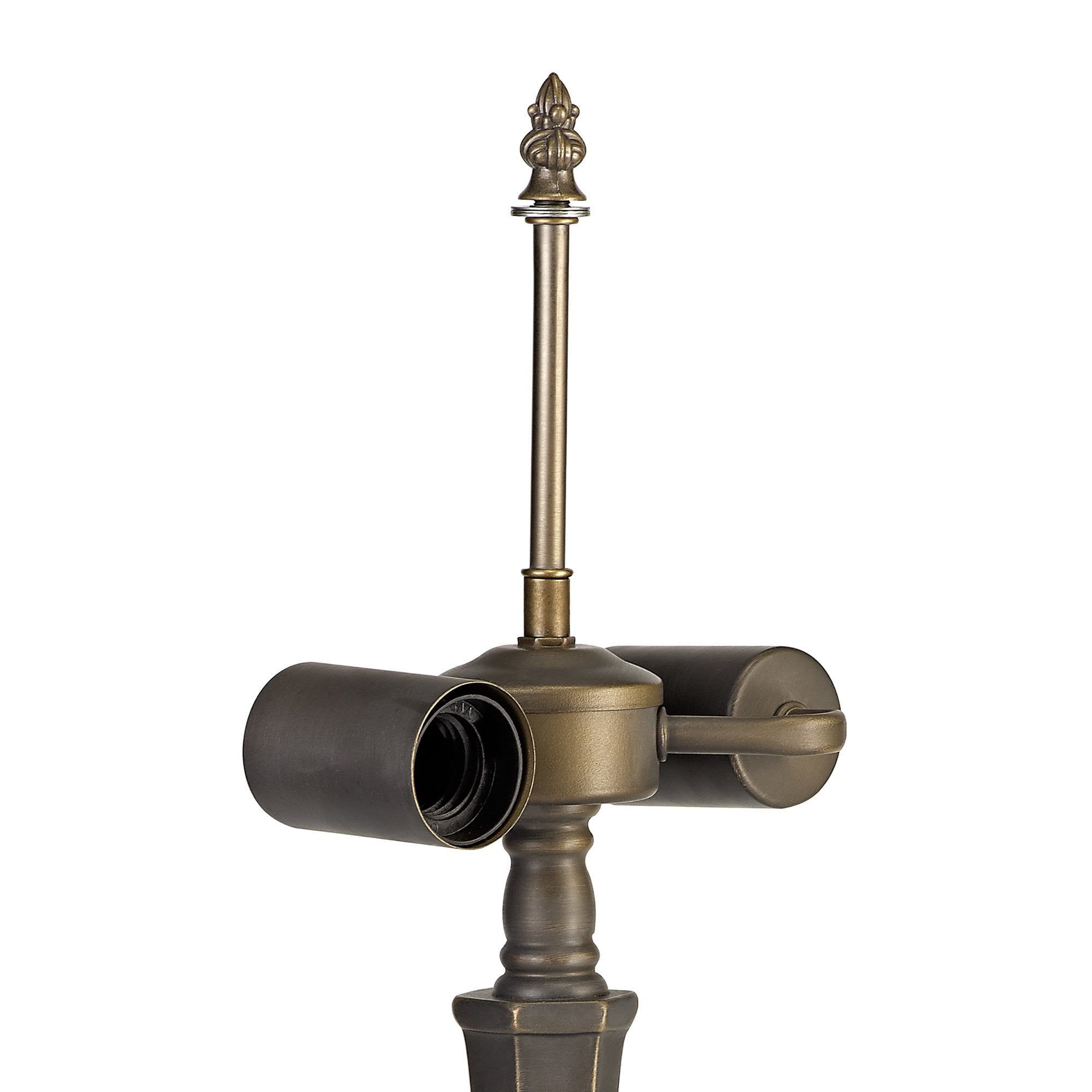 NL72869 Major 52.5cm Octagonal Table Lamp 2 Light Aged Antique Brass