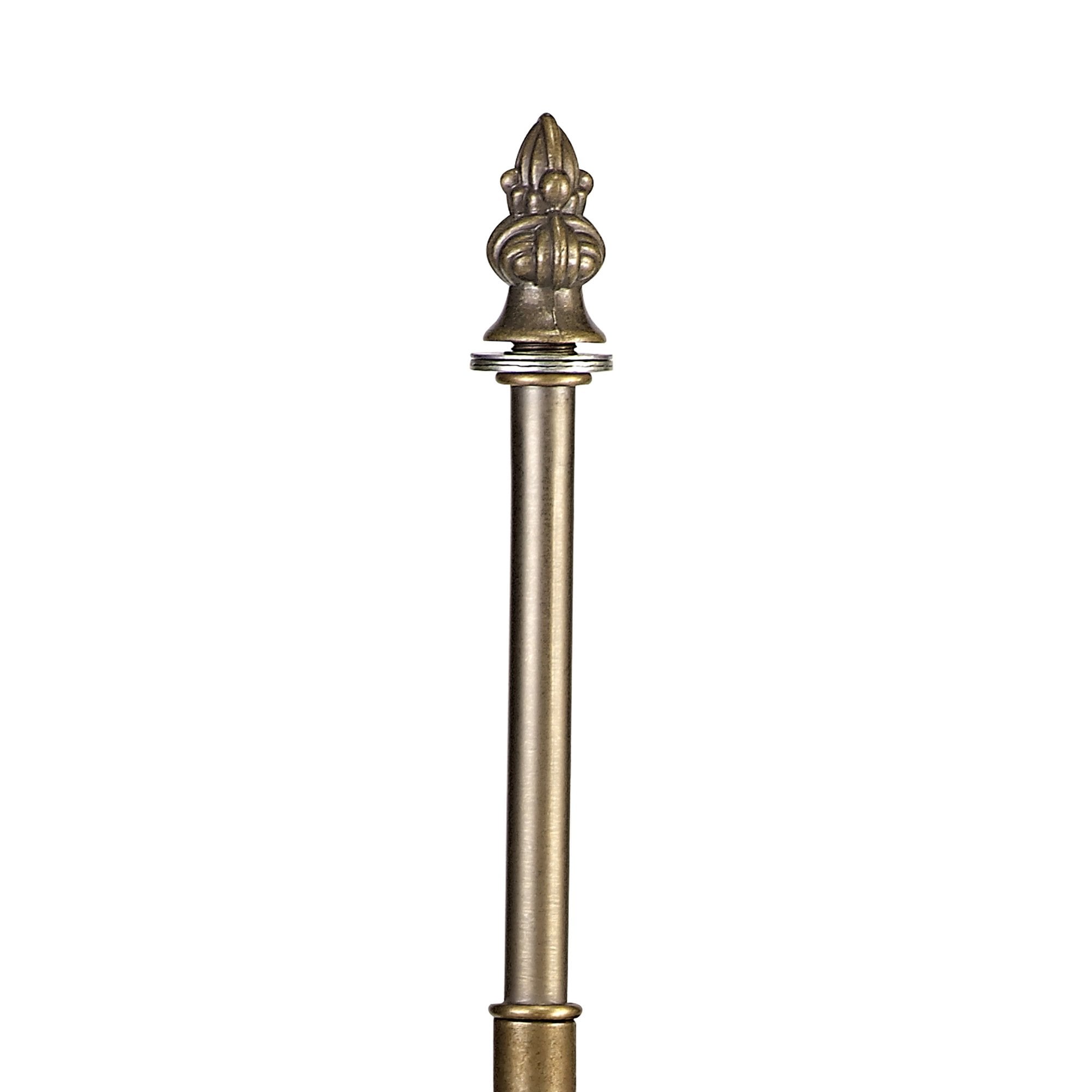 NL72869 Major 52.5cm Octagonal Table Lamp 2 Light Aged Antique Brass