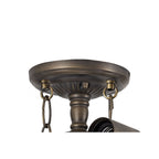 NL72909 Major Semi Ceiling Kit 2 Light Aged Antique Brass