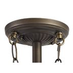 NL72919 Major Semi Ceiling Kit 3 Light Aged Antique Brass