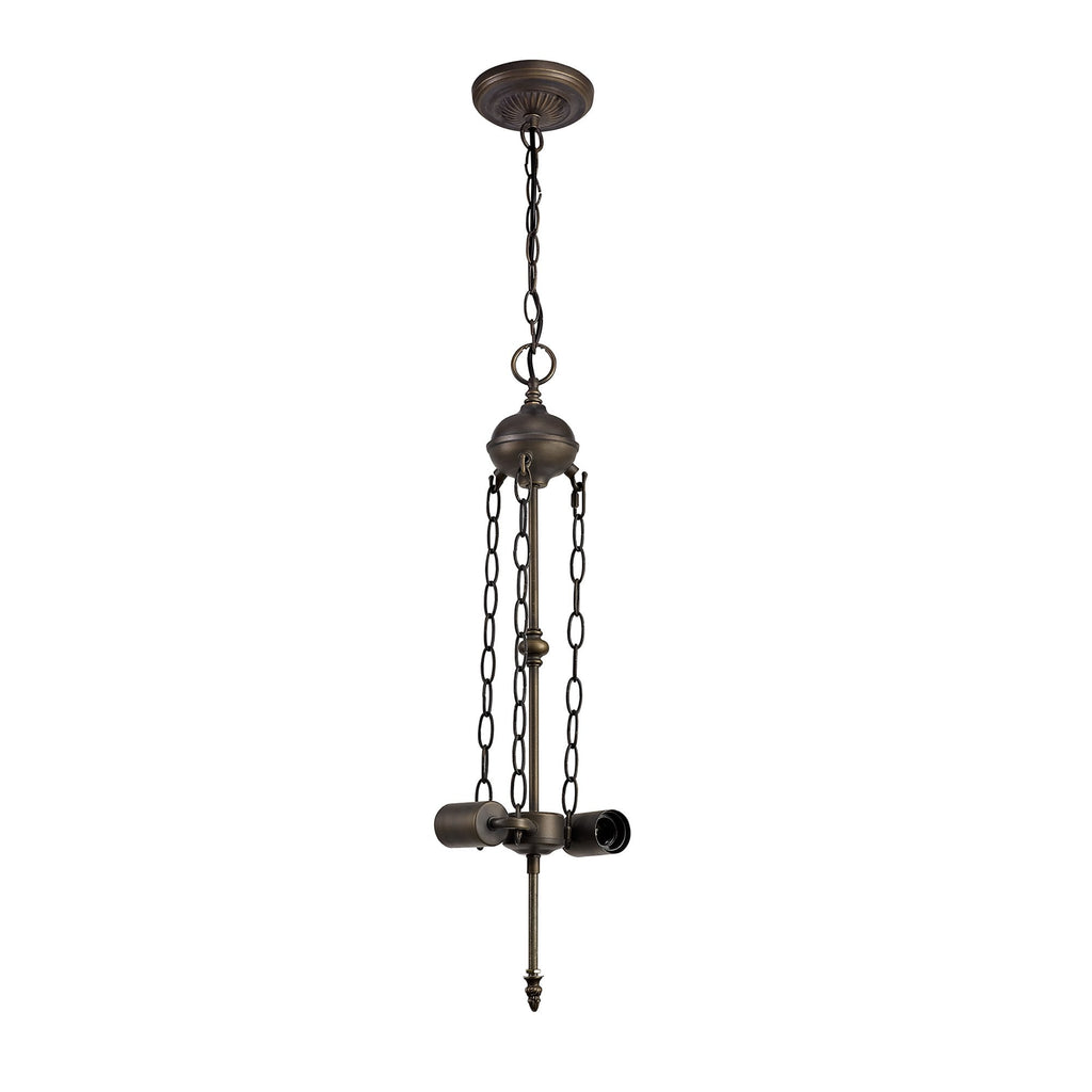 NL72929 Major Up Lighter Suspension Kit 2 Light Aged Antique Brass