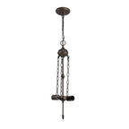 NL72929 Major Up Lighter Suspension Kit 2 Light Aged Antique Brass