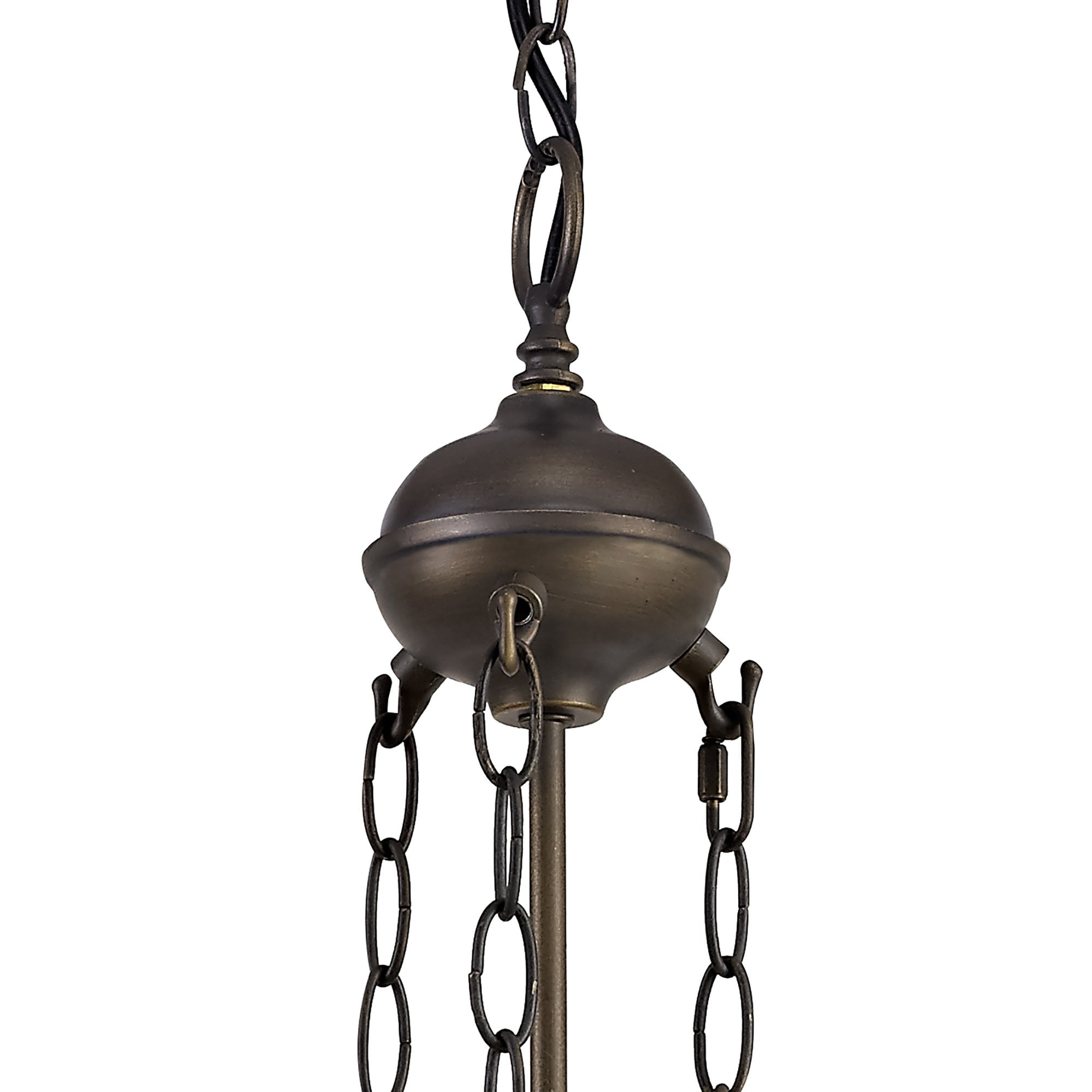 NL72929 Major Up Lighter Suspension Kit 2 Light Aged Antique Brass