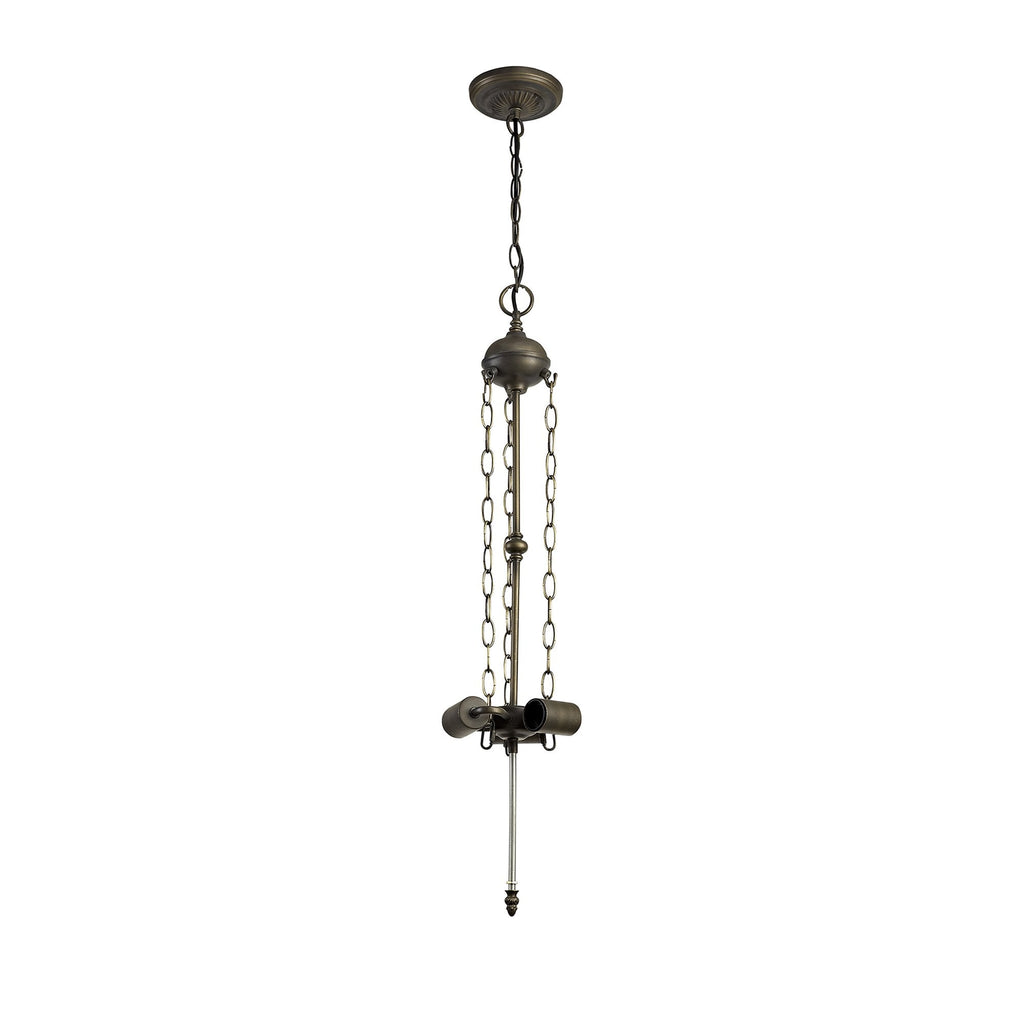 NL72939 Major Up Lighter Suspension Kit 3 Light Aged Antique Brass