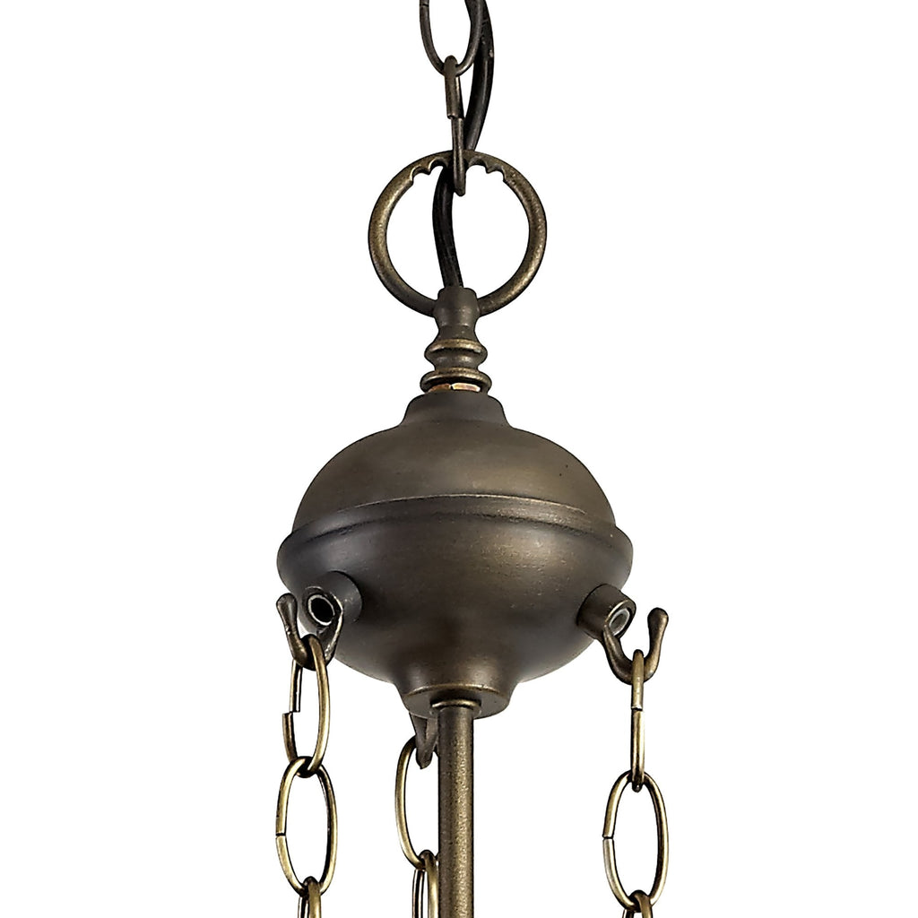 NL72939 Major Up Lighter Suspension Kit 3 Light Aged Antique Brass