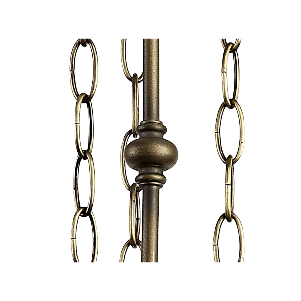 NL72939 Major Up Lighter Suspension Kit 3 Light Aged Antique Brass