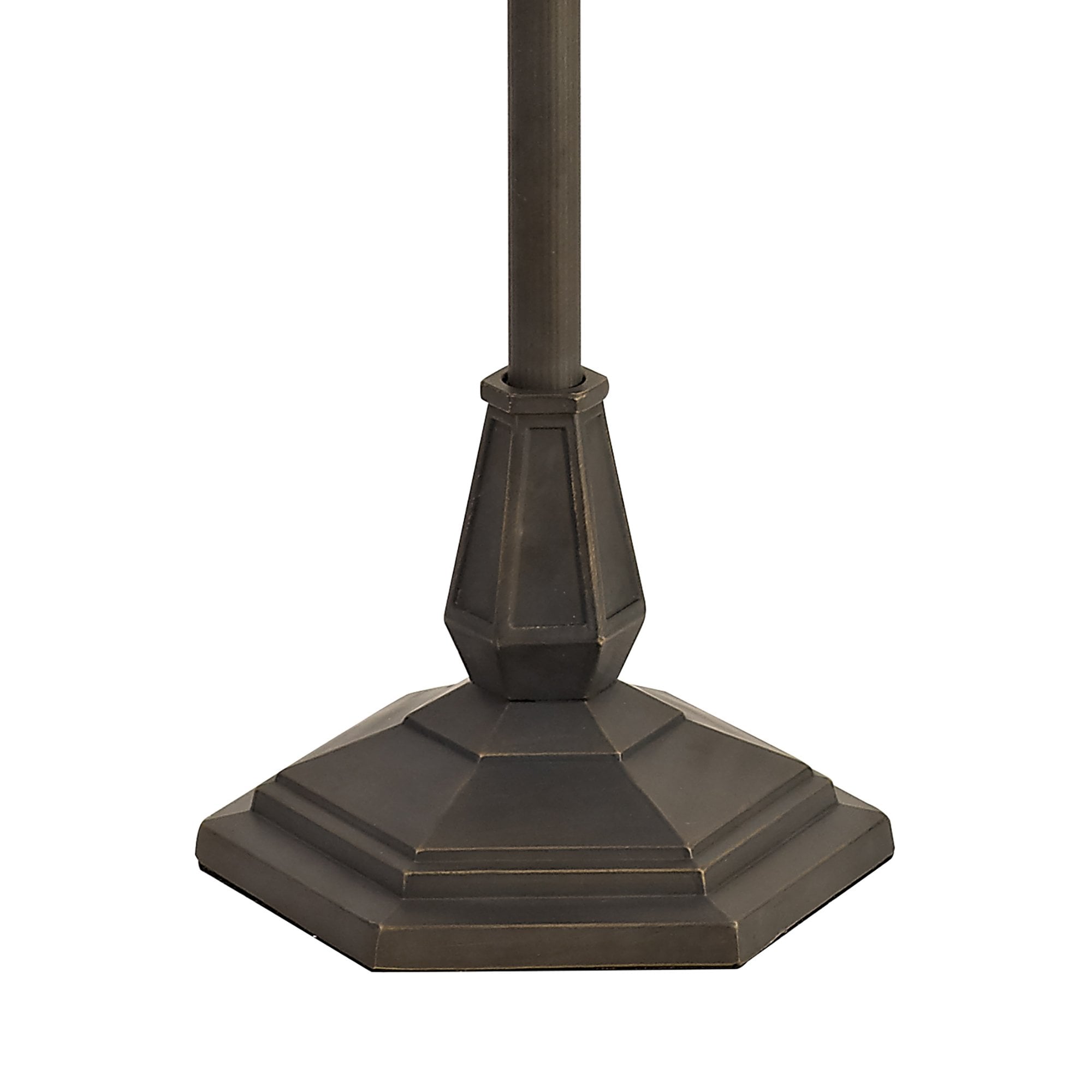 NL72949 Major Octagonal Floor Lamp 2 Light Aged Antique Brass