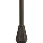NL72949 Major Octagonal Floor Lamp 2 Light Aged Antique Brass