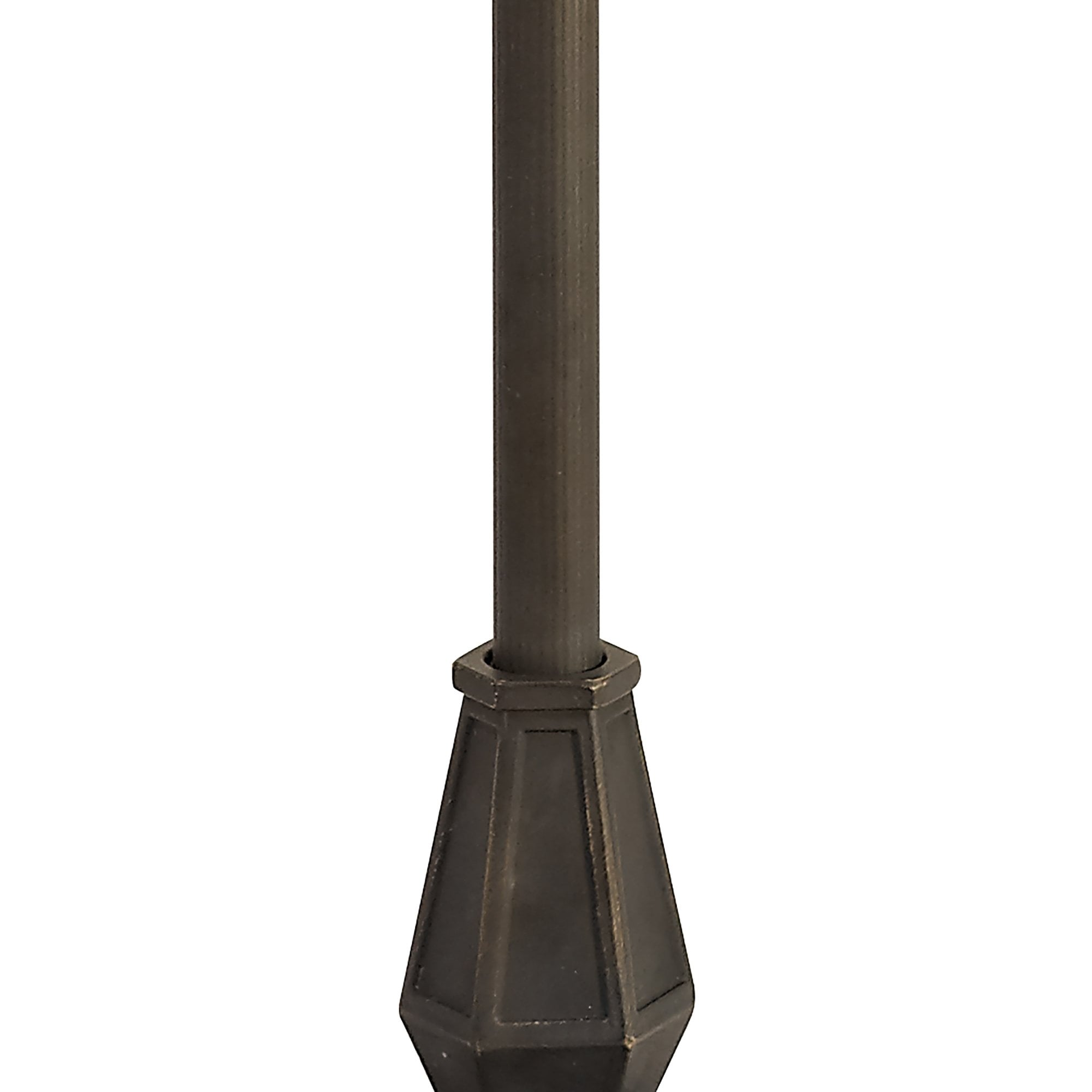 NL72949 Major Octagonal Floor Lamp 2 Light Aged Antique Brass