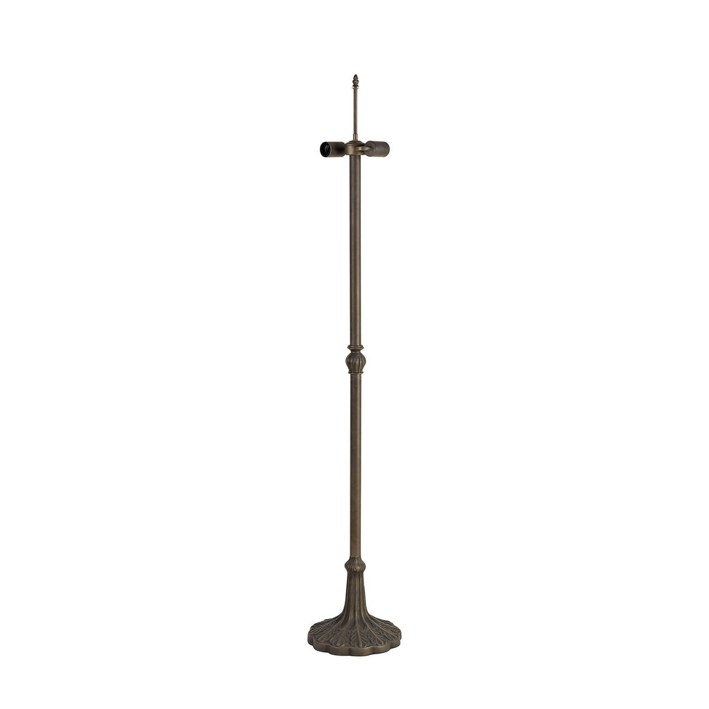 NL72959 Major Leaf Design Floor Lamp 2 Light Aged Antique Brass