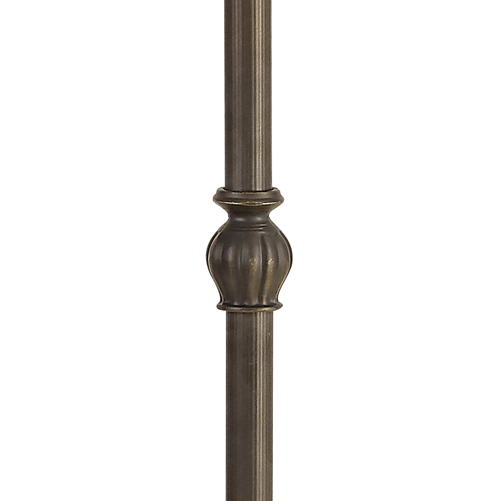 NL72959 Major Leaf Design Floor Lamp 2 Light Aged Antique Brass