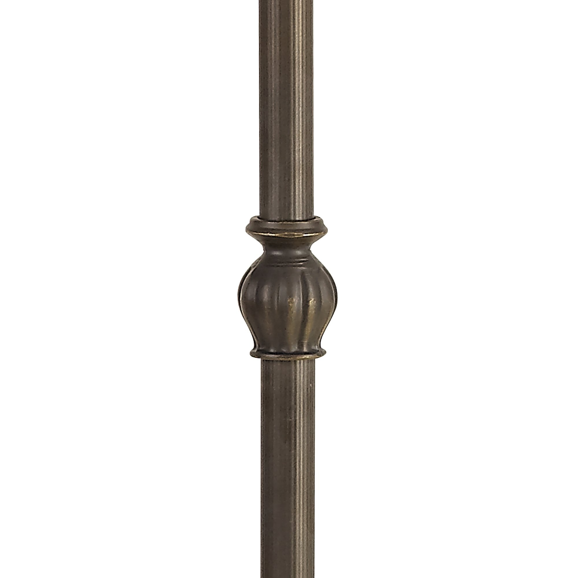 NL72959 Major Leaf Design Floor Lamp 2 Light Aged Antique Brass