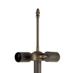 NL72959 Major Leaf Design Floor Lamp 2 Light Aged Antique Brass