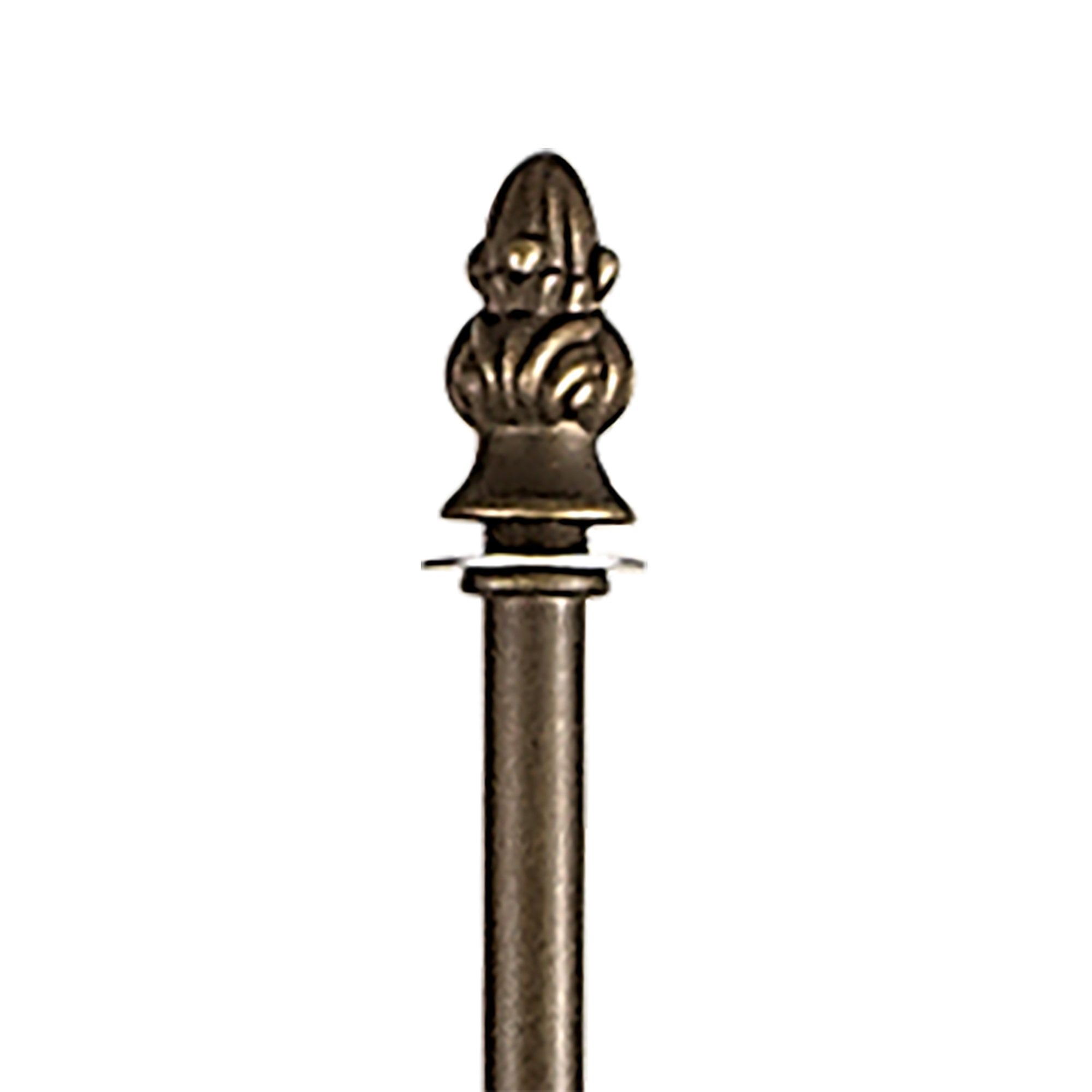 NL72959 Major Leaf Design Floor Lamp 2 Light Aged Antique Brass