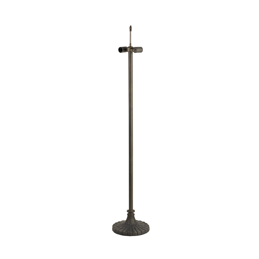 NL72969 Major Stepped Design Floor Lamp 2 Light Aged Antique Brass