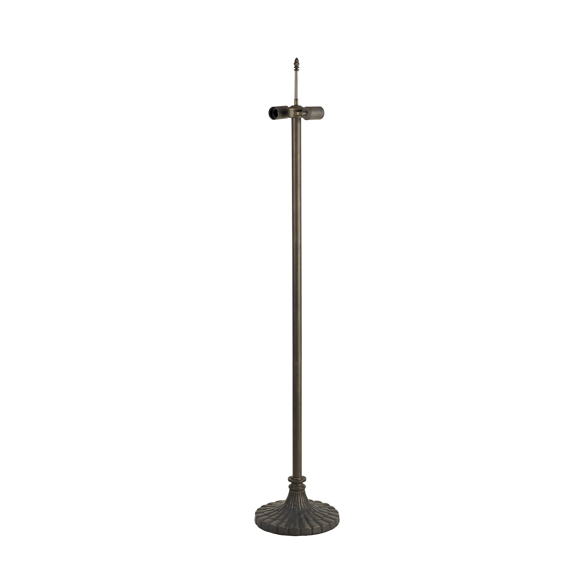 NL72969 Major Stepped Design Floor Lamp 2 Light Aged Antique Brass
