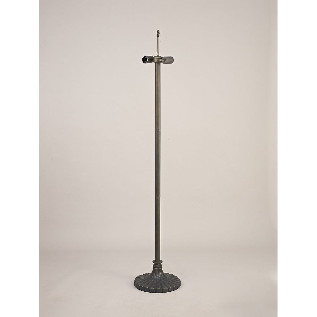 NL72969 Major Stepped Design Floor Lamp 2 Light Aged Antique Brass