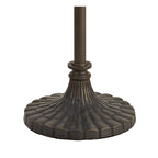 NL72969 Major Stepped Design Floor Lamp 2 Light Aged Antique Brass