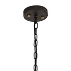 NL75519 Malcom Pendant 3 Light Brown Oxide/Bronze With Clear Glass Shades