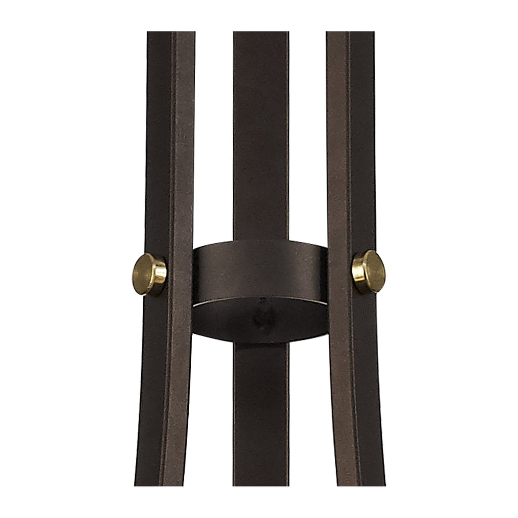 NL75519 Malcom Pendant 3 Light Brown Oxide/Bronze With Clear Glass Shades