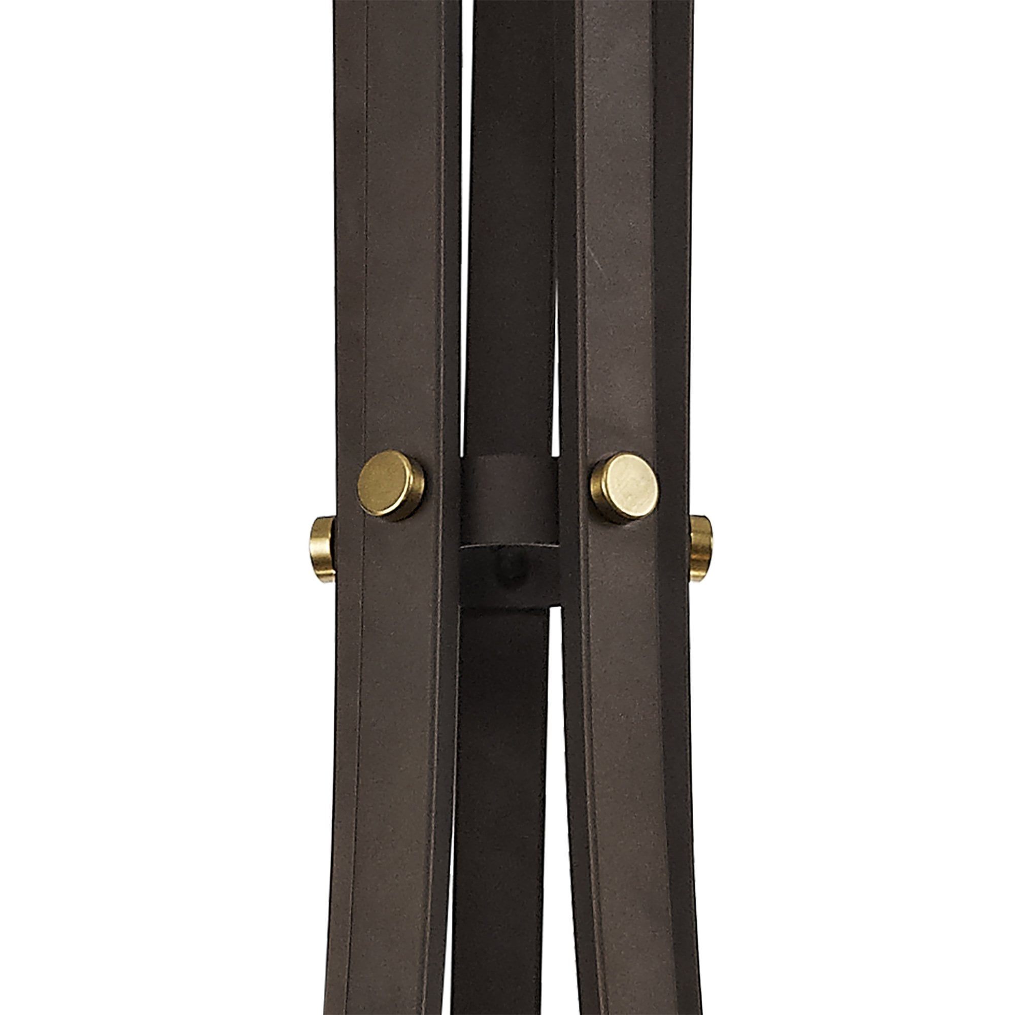 NL75529 Malcom Pendant 5 Light Brown Oxide/Bronze With Clear Glass Shades