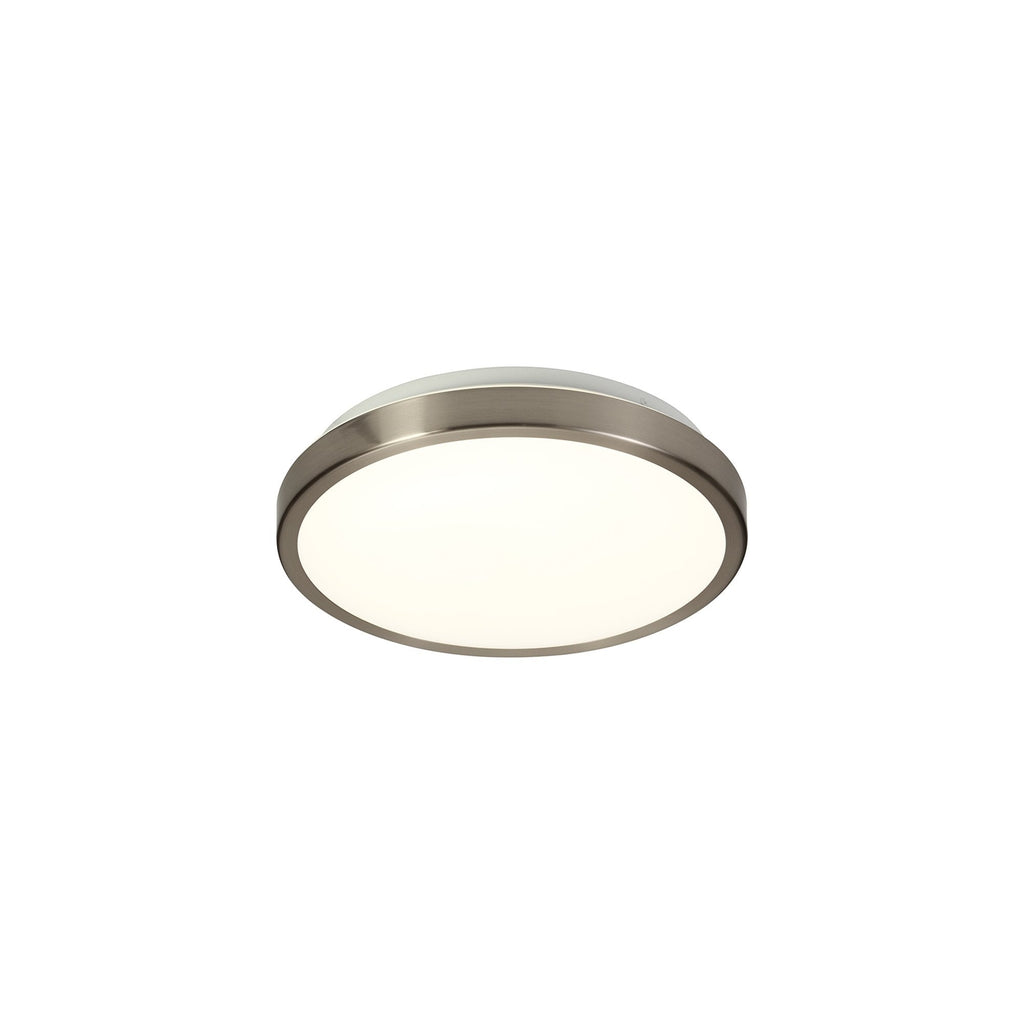 NL77569 Mama Bathroom Ceiling  Light LED Satin Nickel/White