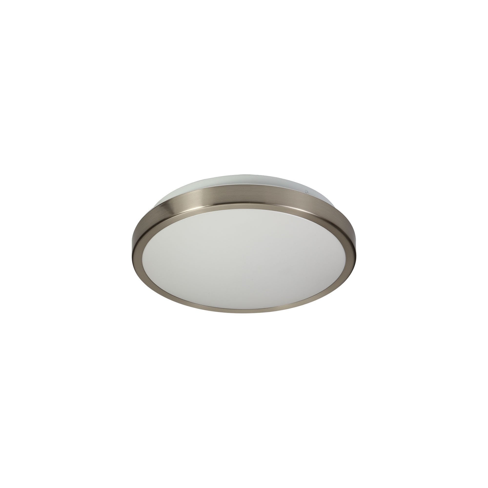 NL77569 Mama Bathroom Ceiling  Light LED Satin Nickel/White