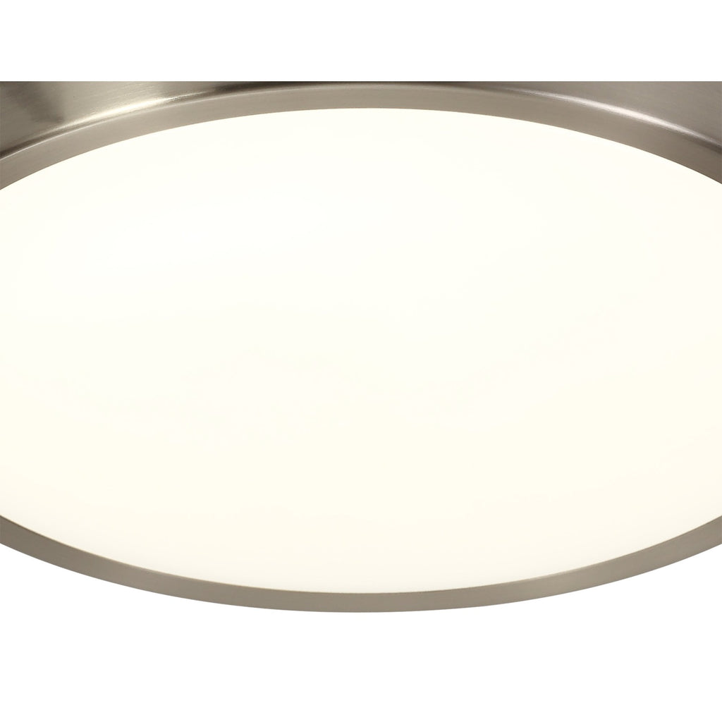 NL77569 Mama Bathroom Ceiling  Light LED Satin Nickel/White