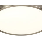 NL77569 Mama Bathroom Ceiling  Light LED Satin Nickel/White