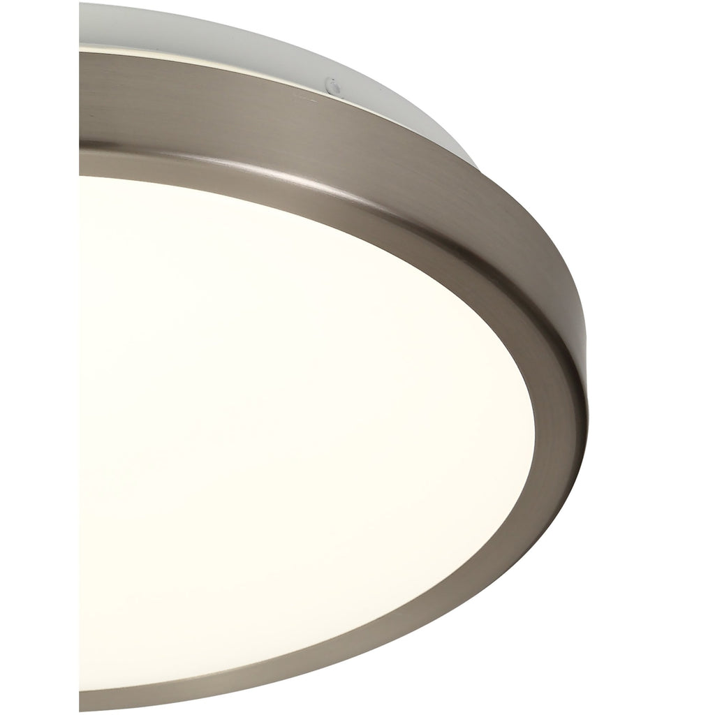 NL77569 Mama Bathroom Ceiling  Light LED Satin Nickel/White