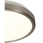 NL77569 Mama Bathroom Ceiling  Light LED Satin Nickel/White