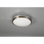 NL77569 Mama Bathroom Ceiling  Light LED Satin Nickel/White
