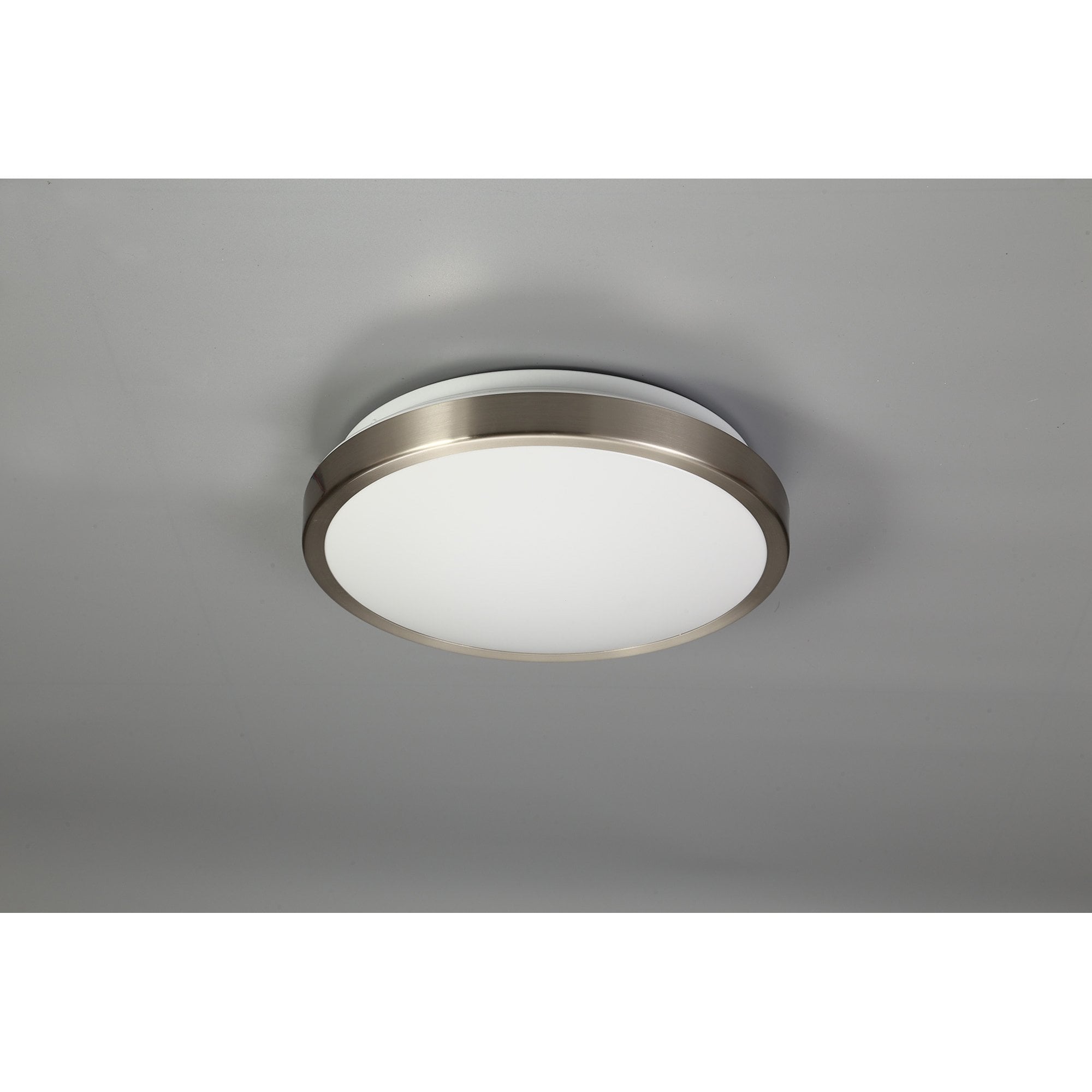 NL77569 Mama Bathroom Ceiling  Light LED Satin Nickel/White