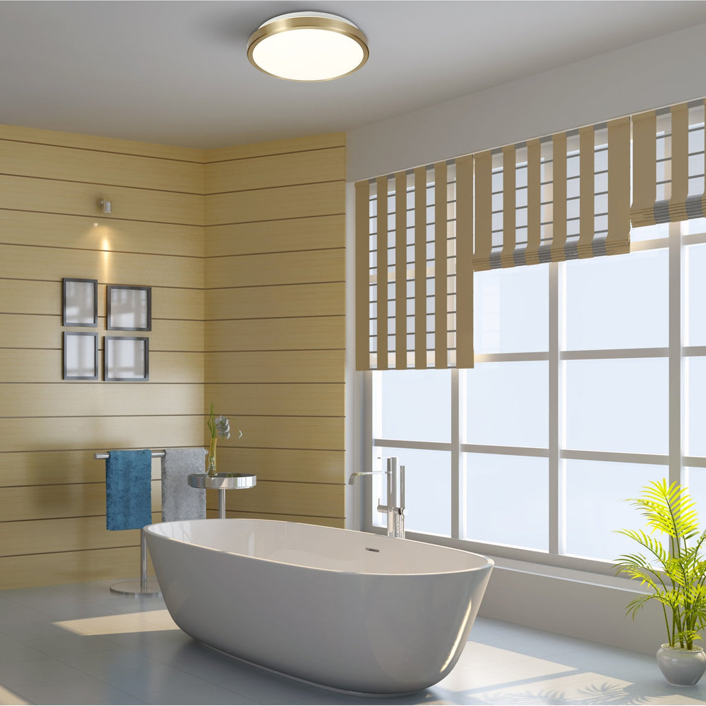 NL77579 Mama Bathroom Ceiling  Light LED Soft Bronze/White