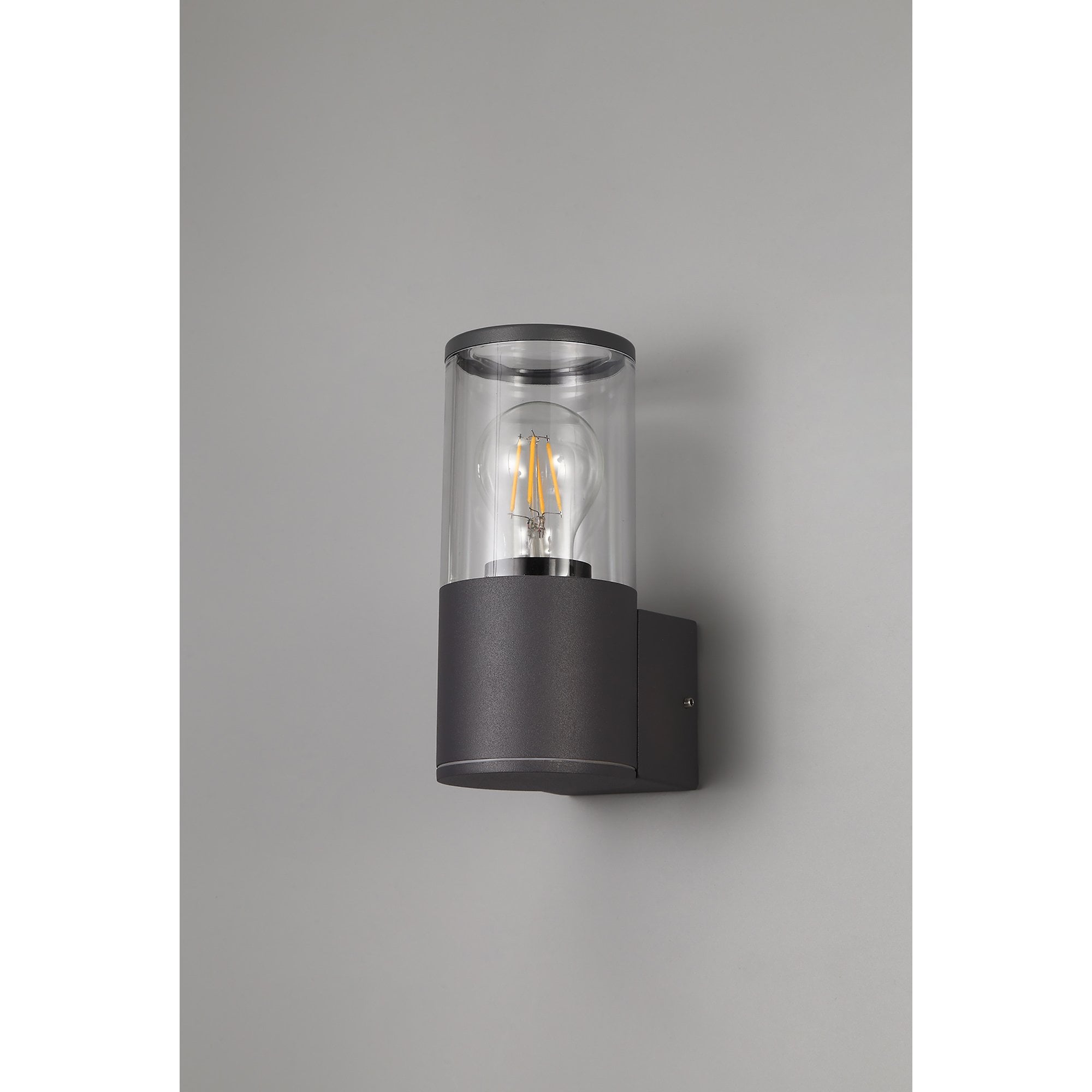 NL7775/CL9 Marc Outdoor Wall Lamp 1 Light Anthracite/Clear