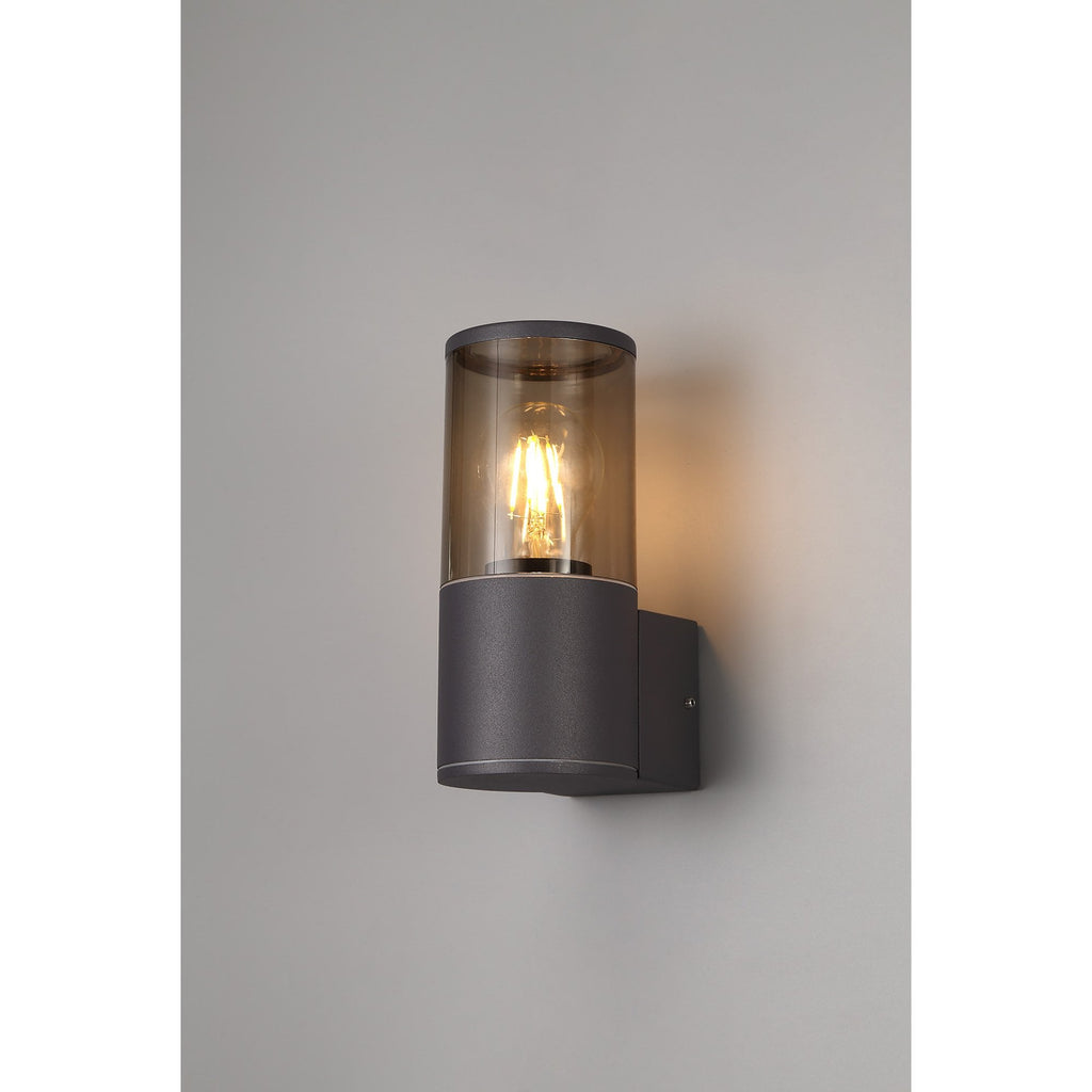 NL7775/SM9 Marc Outdoor Wall Lamp 1 Light Anthracite/Smoked