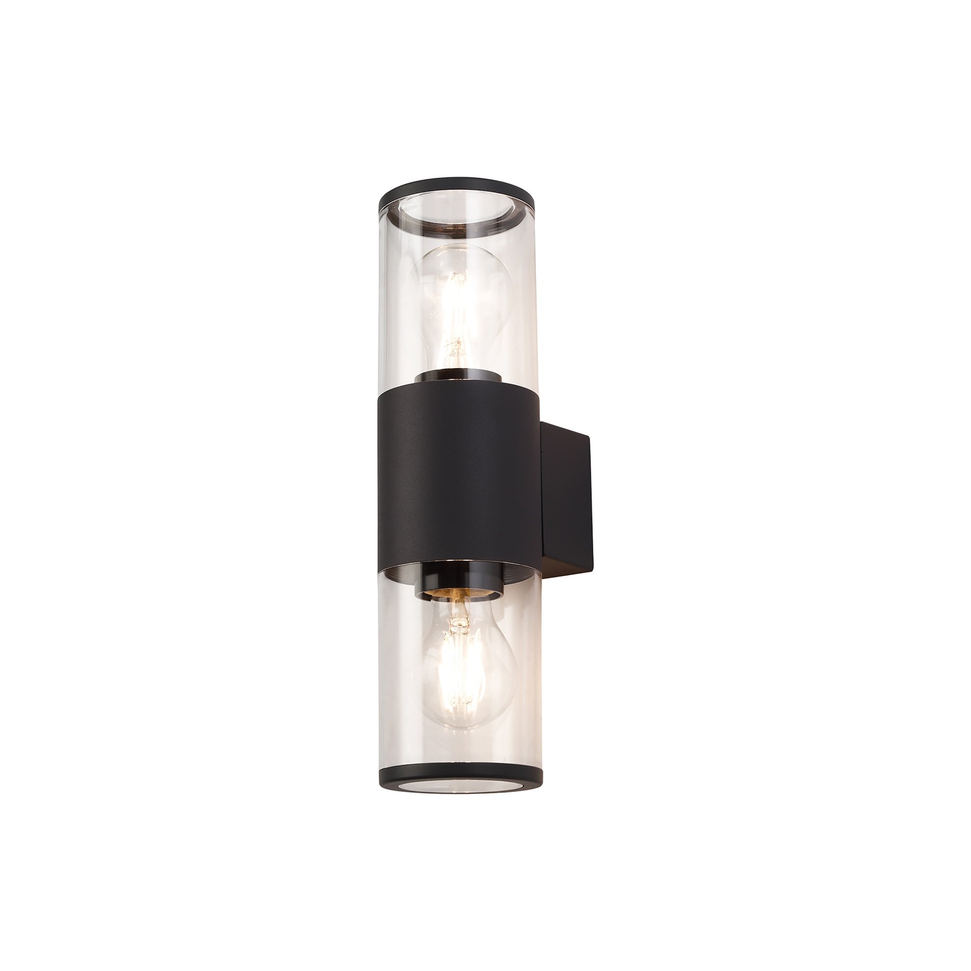 NL7776/CL9 Marc Outdoor Wall Lamp 2 Light Anthracite/Clear