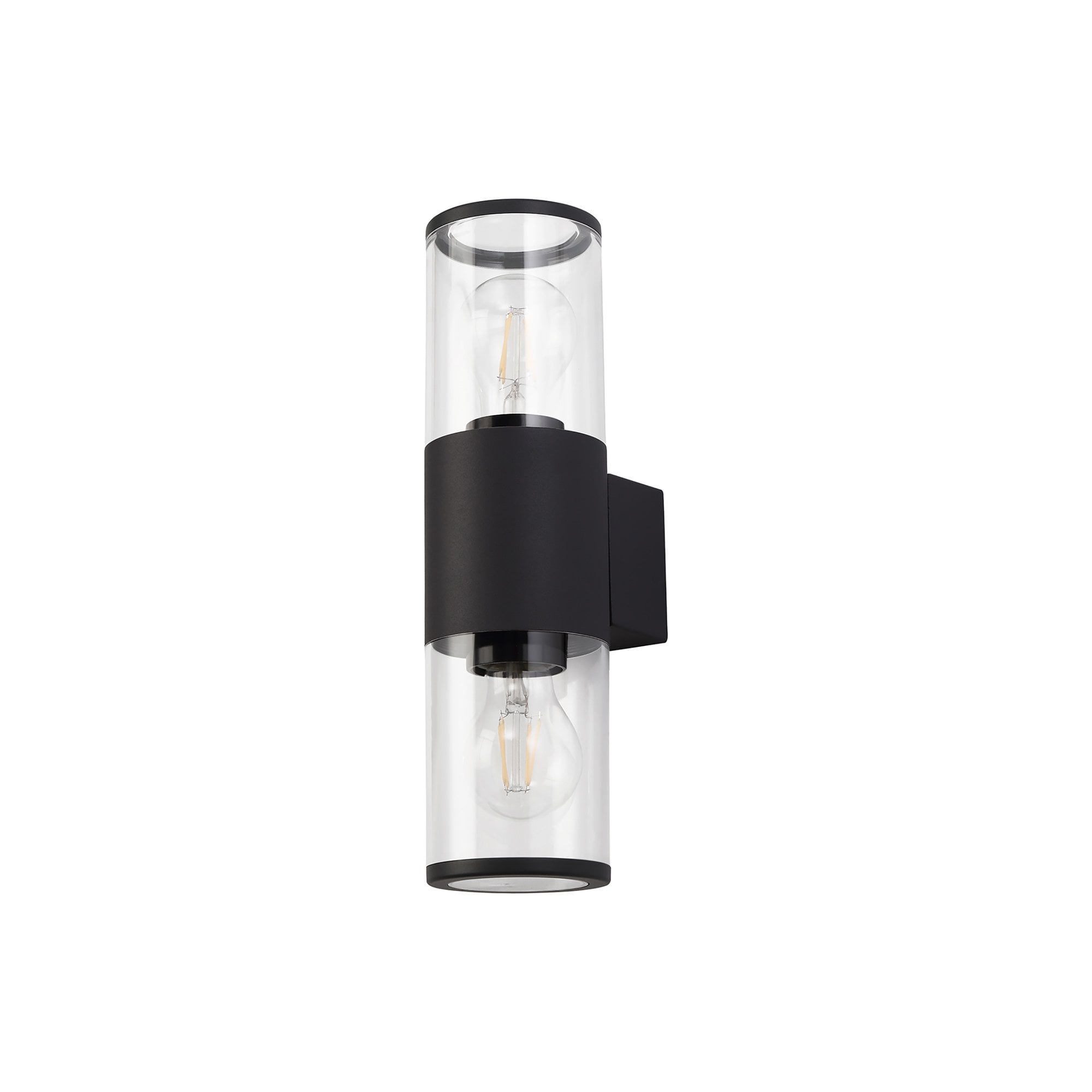 NL7776/CL9 Marc Outdoor Wall Lamp 2 Light Anthracite/Clear