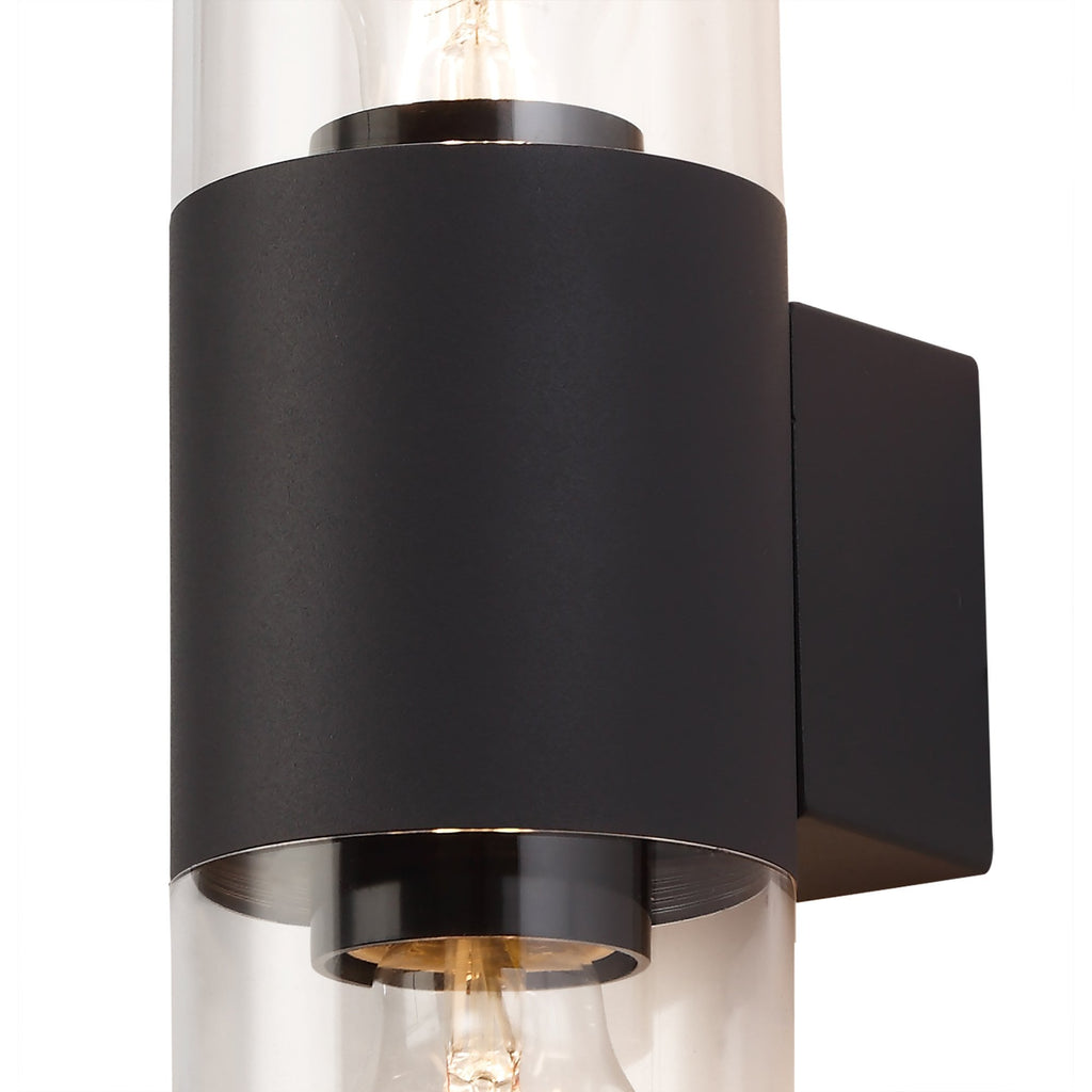 NL7776/CL9 Marc Outdoor Wall Lamp 2 Light Anthracite/Clear