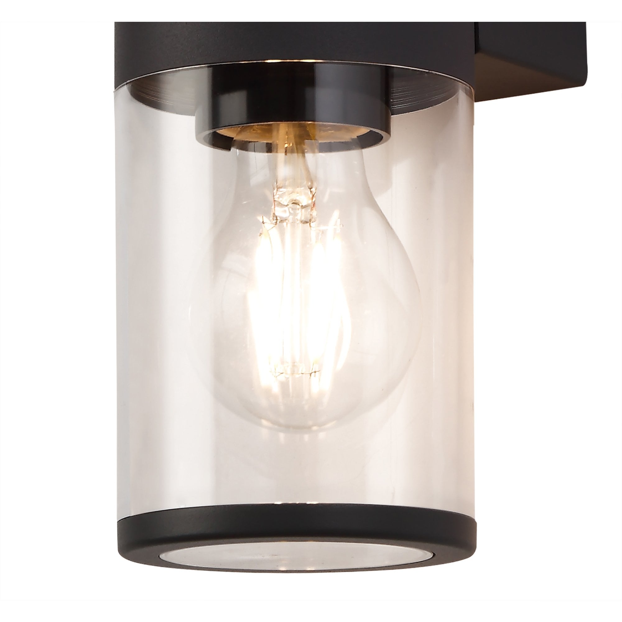 NL7776/CL9 Marc Outdoor Wall Lamp 2 Light Anthracite/Clear