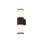 NL7776/OP9 Marc Outdoor Wall Lamp 2 Light Anthracite/Opal