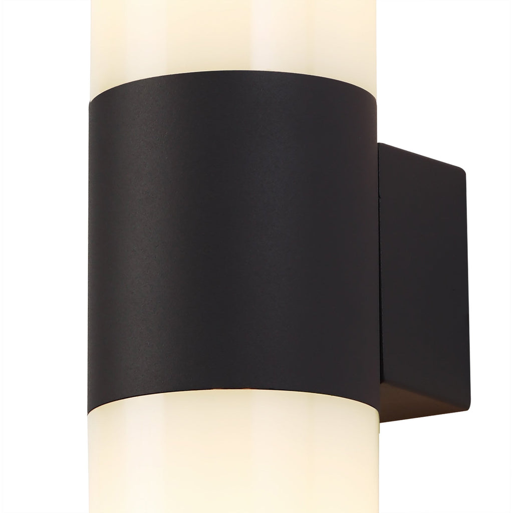 NL7776/OP9 Marc Outdoor Wall Lamp 2 Light Anthracite/Opal